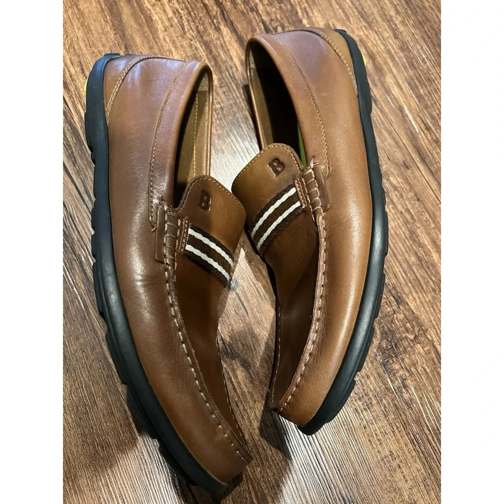Bostonian Comonwealth Flexlite Men's Slip On Loafers Size‎ 10.5 M Brown Leather